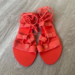 Forever 21 Strappy red sandals